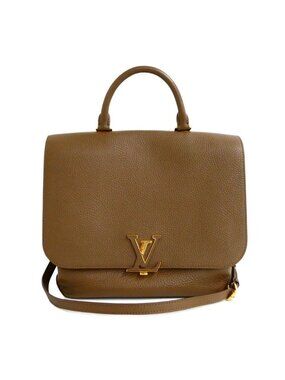 Louis Vuitton Volta Parnassea Taurillon Leather Khaki Taupe Handbag 2-Way